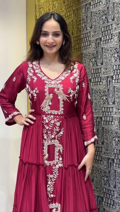 Launching Embroidered Gown